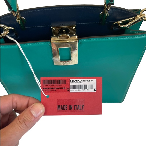 Roger Vivier So Mini Green & Blue Bag NWT - Picture 5 of 6